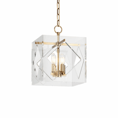 Hudson Valley Travis 4-LT Pendant - Aged Brass - 5912-AGB