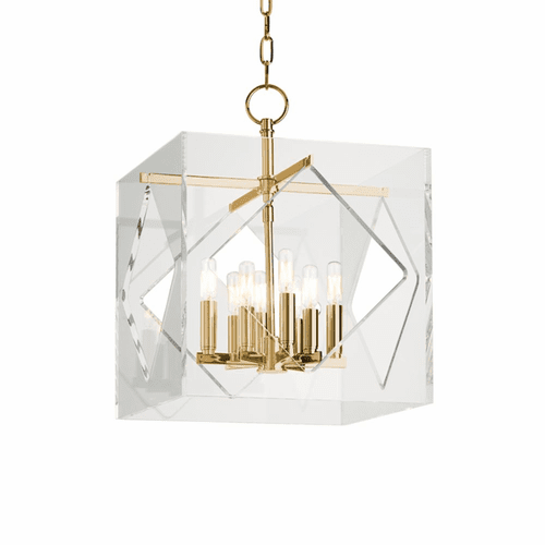 Hudson Valley Travis 8-LT Pendant - Aged Brass - 5916-AGB