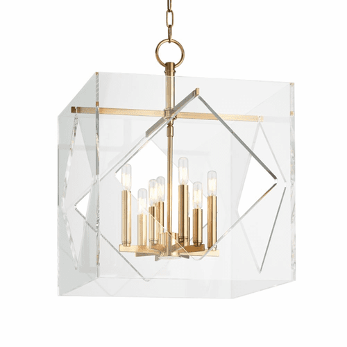 Hudson Valley Travis 8-LT Pendant - Aged Brass - 5920-AGB