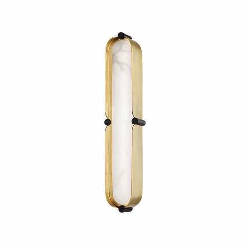 Hudson Valley Tribeca Small LED Bath Bracket - Aged Brass& Black - 2916-AGB/BK