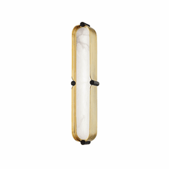 Hudson Valley Tribeca Small LED Bath Bracket - Aged Brass& Black - 2916-AGB/BK