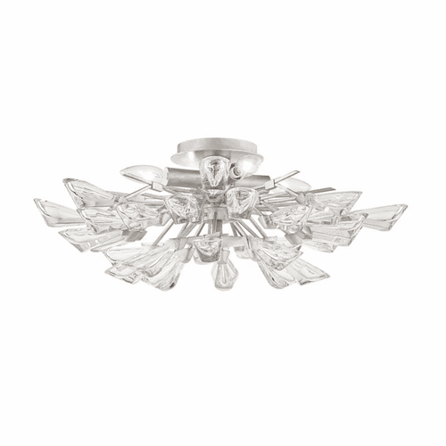 Hudson Valley Tulip 4-LT Semi Flush - Silver Leaf - 7223-SL