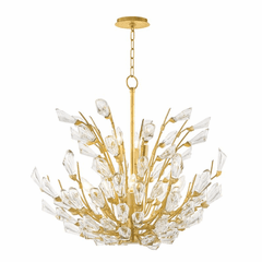 Hudson Valley Tulip 9-LT Chandelier - Gold Leaf - 7228-GL