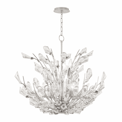 Hudson Valley Tulip 9-LT Chandelier - Silver Leaf - 7228-SL