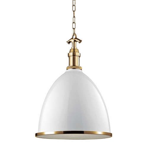 Hudson Valley Viceroy 1-LT Large Pendant - Waged Brass - 7718-WAGB