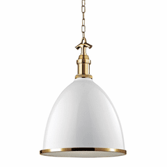 Hudson Valley Viceroy 1-LT Large Pendant - Waged Brass - 7718-WAGB