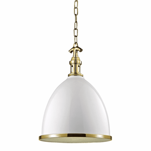 Hudson Valley Viceroy 1-LT Small Pendant - Waged Brass - 7714-WAGB