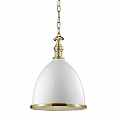 Hudson Valley Viceroy 1-LT Small Pendant - Waged Brass - 7714-WAGB