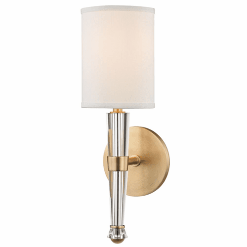 Hudson Valley Volta 1-LT Wall Sconce - Aged Brass - 4110-AGB