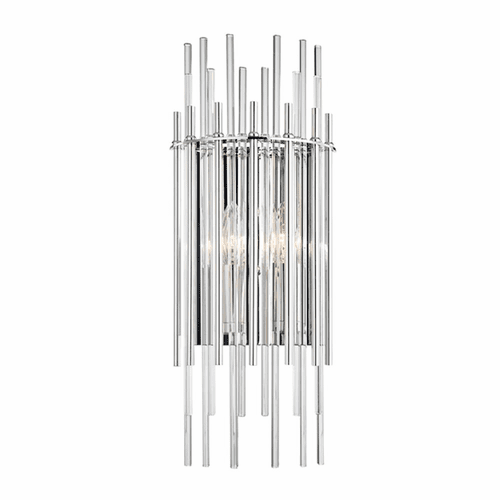 Hudson Valley Wallis 2-LT Wall Sconce - Polished Nickel - 6300-PN