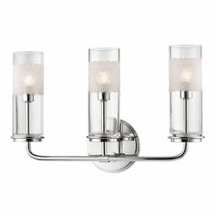 Hudson Valley Wentworth 3-LT Wall Sconce - Polished Nickel - 3903-PN