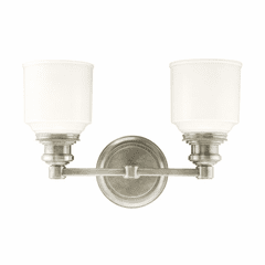Hudson Valley Windham 2-LT Bath Light Bracket - Satin Nickel - 3402-SN
