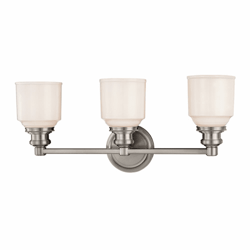 Hudson Valley Windham 3-LT Bath Light Bracket - Satin Nickel - 3403-SN