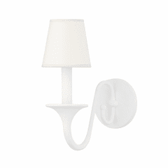 Hudson Valley Windsor 1 Light Wall Sconce - White Plaster - MDS431-WP