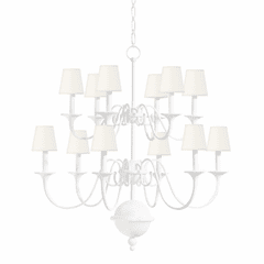 Hudson Valley Windsor 12 Light Chandelier - White Plaster - MDS433-WP