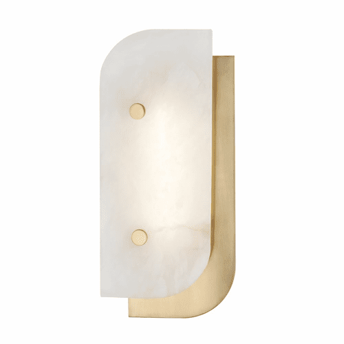 Hudson Valley Yin & Yang Small LED Wall Sconce - Aged Brass - 3313-AGB