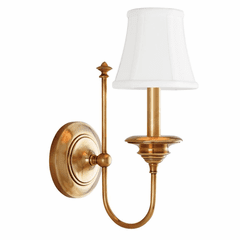 Hudson Valley Yorktown 1-LT Wall Sconce - Aged Brass - 8711-AGB