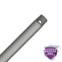 Hunter 18" All-Weather Indoor/Outdoor Downrod Accessory - Matte Silver - 99731