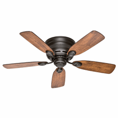 Hunter 42" Low Profile IV Ceiling Fan - New Bronze - 51061 Hunter 42" Low Profile IV Ceiling Fan - New Bronze - 51061