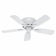 Hunter 42" Low Profile IV Ceiling Fan - White - 51059