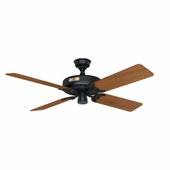 Hunter 52" Outdoor Ceiling Fan - Matte Black - 23863 Hunter 52" Outdoor Ceiling Fan - Matte Black - 23863
