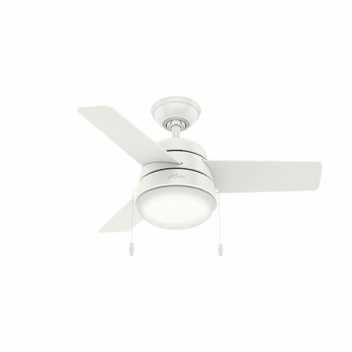 Hunter Aker 36" Ceiling Fan w/LED Light - Fresh White - 59301