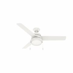 Hunter Aker 52" Ceiling Fan w/LED Light - Fresh White - 50378