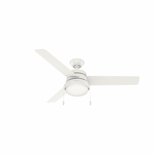 Hunter Aker 52" Outdoor Ceiling Fan w/LED Light - Fresh White - 50387