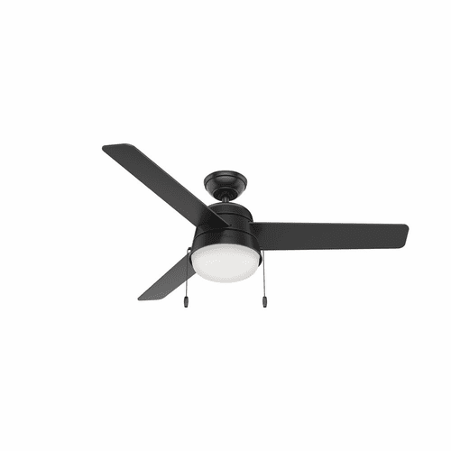 Hunter Aker 52" Outdoor Ceiling Fan w/LED Light - Matte Black - 50386