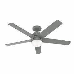 Hunter Anorak 52" Outdoor Ceiling Fan w/LED Light - Quartz Grey - 50290