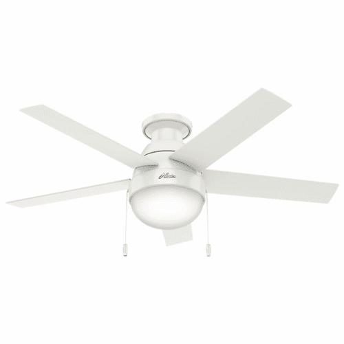 Hunter Anslee 46" Low Profile Ceiling Fan w/LED Light - Fresh White - 59269