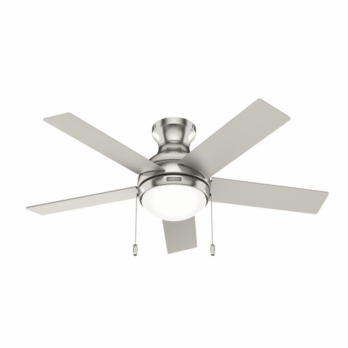 Hunter Aren 44" LED Low Profile Ceiling Fan - Brushed Nickel - 51449
