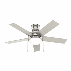 Hunter Aren 44" LED Low Profile Ceiling Fan - Brushed Nickel - 51449
