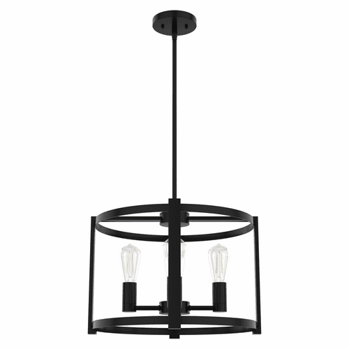 Hunter Astwood 4 Light Chandelier - Matte Black - 19133