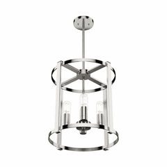 Hunter Astwood 4 Light Chandelier - Polished Nickel - 19002