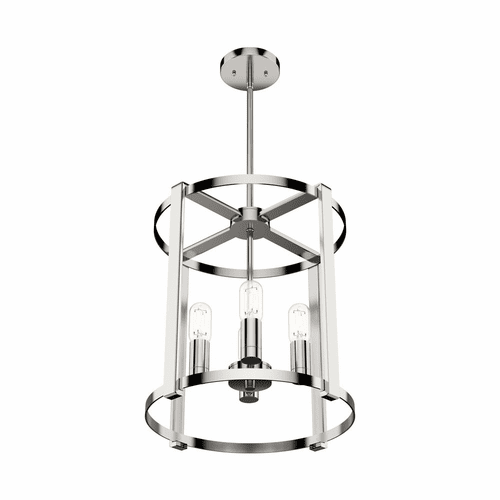 Hunter Astwood 4 Light Chandelier - Polished Nickel - 19002