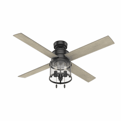 Hunter Astwood 52" Ceiling Fan w/LED Light - Matte Black - 50269