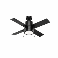 Hunter Beck 42" Ceiling Fan w/LED Light - Matte Black - 53433