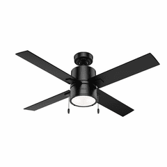 Hunter Beck 52" Ceiling Fan w/LED Light - Matte Black - 54215 Hunter Beck 52" Ceiling Fan w/LED Light - Matte Black - 54215