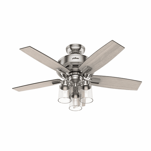 Hunter Bennett 44" Ceiling Fan w/LED Light - Brushed Nickel - 50417