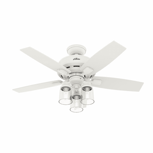 Hunter Bennett 44" Ceiling Fan w/LED Light - Matte White - 50418