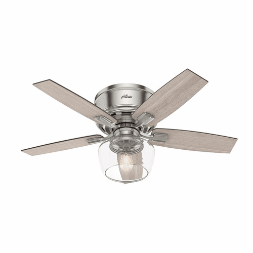 Hunter Bennett 44" Low Profile Ceiling Fan w/LED Light - Brushed Nickel - 50420