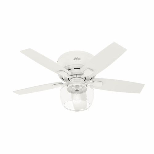 Hunter Bennett 44" Low Profile Ceiling Fan w/LED Light - Matte White - 50421