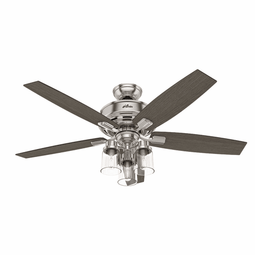 Hunter Bennett 52" Ceiling Fan w/LED Light - Brushed Nickel - 54190