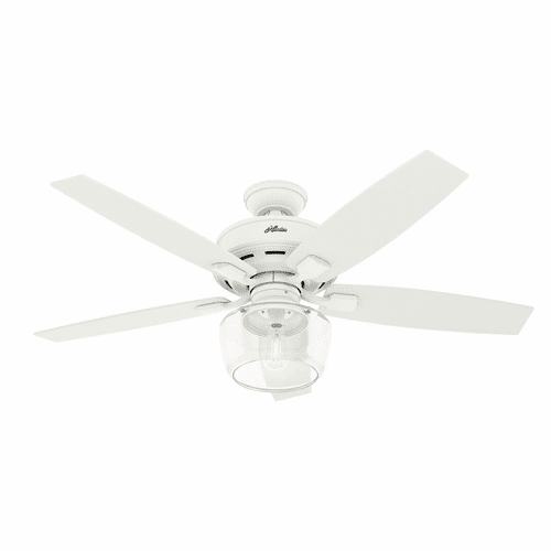 Hunter Bennett 52" Ceiling Fan w/LED Light - Matte White - 50279