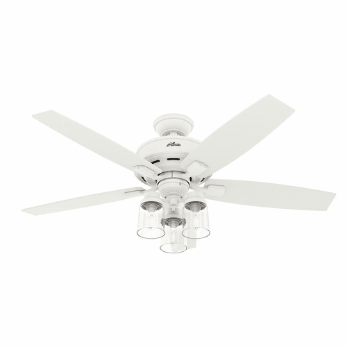Hunter Bennett 52" Ceiling Fan w/LED Light - Matte White - 50281
