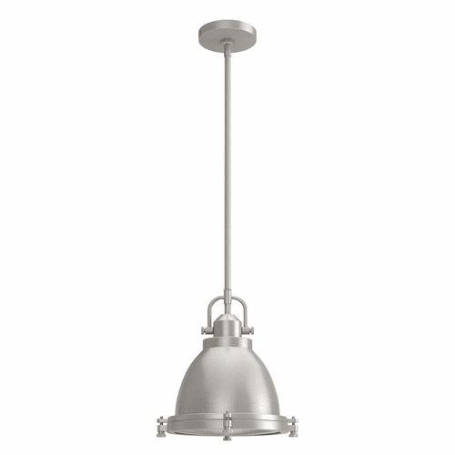 Hunter Bridgemoor 1 Light Pendant - Brushed Nickel - 19107