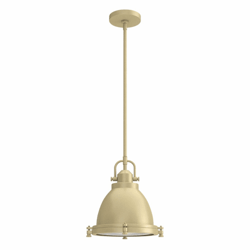 Hunter Bridgemoor 1 Light Pendant - Modern Brass - 19108