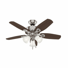 Hunter Builder 42" Ceiling Fan w/LED Light - Brushed Nickel - 52106 Hunter Builder 42" Ceiling Fan w/LED Light - Brushed Nickel - 52106