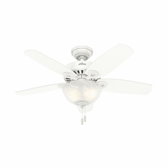 Hunter Builder 42" Ceiling Fan w/LED Light - Snow White - 52217 Hunter Builder 42" Ceiling Fan w/LED Light - Snow White - 52217